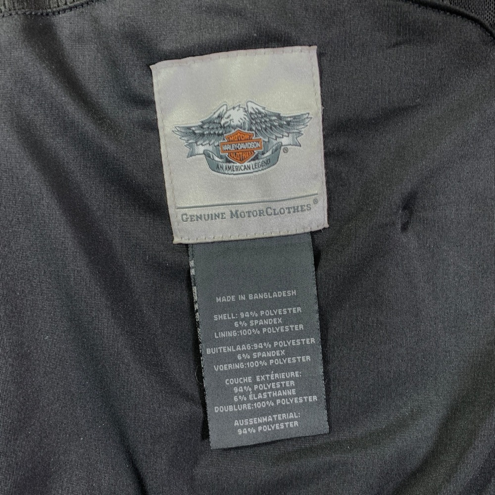 Harley Davidson Jacket Women Medium Black Motorcycle Biker Pockets Vented - Picture 3 of 13